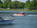 Motor Segelboot mit Motorschaden trieb gegen Alte Liebe bei Koeln Rodenkirchen P081